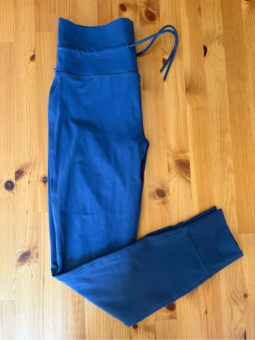 Vuori Daily Leggings M Blue High Rise Drawstring 7/8 Workout Pants